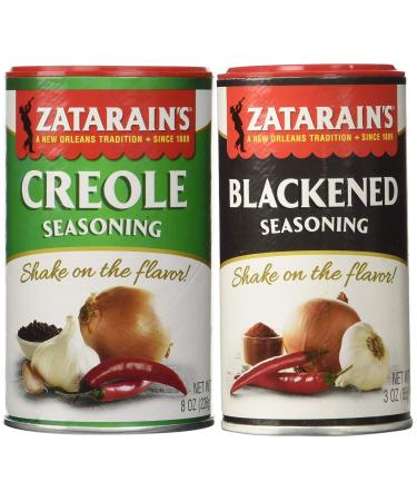 Zatarains Cajun Creole Seasoning Bundle - 1 each of Original Creole Seasoning 8 Ounces and Blackened Seasoning 3 Ounces 8.0 Ounce (Pack of 1) - Buy Online on GoSupps.com