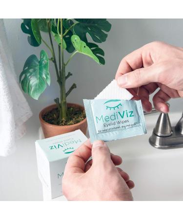 Mediviz Gentle Exfoliating Hypoallergenic Eyelid Cleanser Wipes - 30 Count (Pack of 1) - Buy Online on GoSupps.com