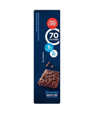 Fiber One 70 Calorie Chocolate Fudge Brownies Snack Bars - 6 ct Pack - Buy Online on GoSupps.com