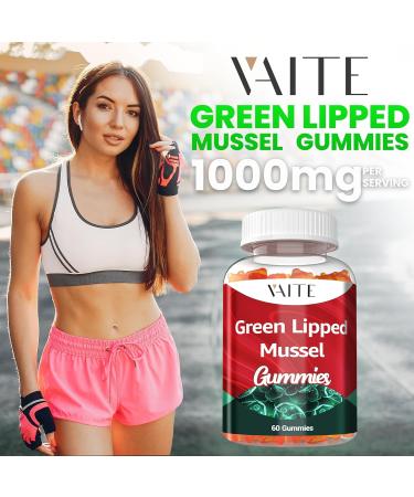 Green Lipped Mussel Supplement for Humans 1000mg Gummies - Human Joint Care Mobility and Flexibility Support Supplements for Adults and Seniors Non GMO Gluten-Free Easy-to-Take 60 Chewables - Buy Online on GoSupps.com