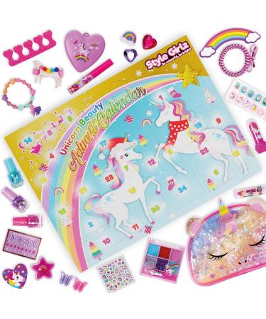 Style Girlz Advent Calendar 2023 - Unicorn Makeup, Jewelry, Hair Accessories & Cosmetic Bag - Girls Christmas Countdown - Buy Online on GoSupps.com
