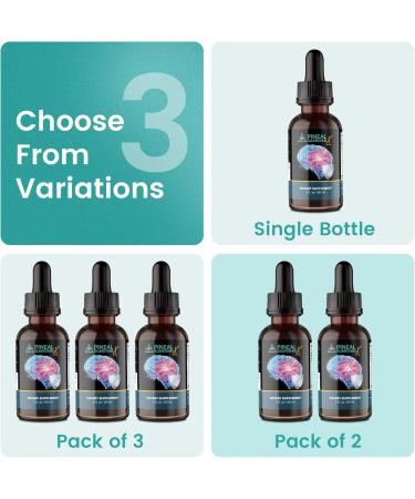 Pineal Guardian X - Rapid Pineal Gland Decalcification Drops for Cognitive Health Support - Brain Supplement to Keep Cognitive Function Memory and Focus in Top Shape - 60ml 2 Fl Oz (Pack of 1) - Buy Online on GoSupps.com