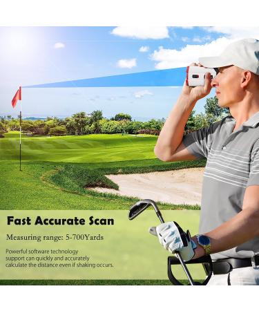 Hawkray Golf Rangefinder 700Yards Laser Range Finder with Slope - USB Rechargeable - Flag Acquisition - 6X Magnification - Buy Online on GoSupps.com