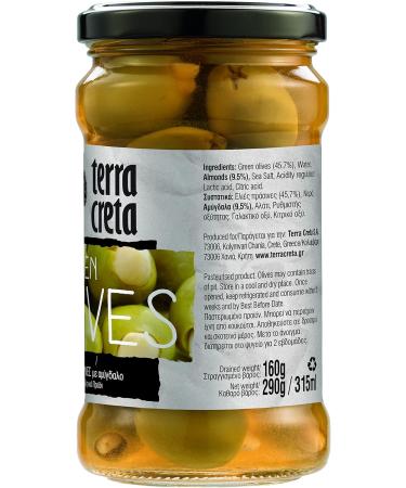  Terra Creta Terra Creta - Green olives with almond 160g - Buy Online on GoSupps.com