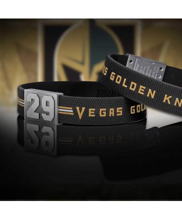 Brayce Vegas Golden Knights Bracelet - Personalized Ice Hockey Jersey Number 00-99 - Official NHL Team Accessory - Buy Online on GoSupps.com