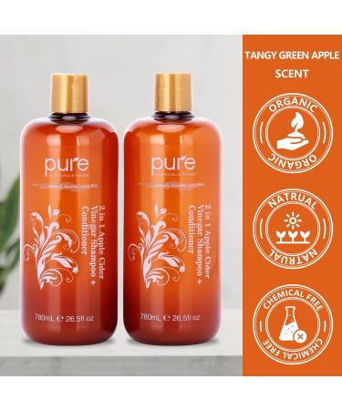 Rachelle Parker Parker Apple Cider Vinegar 2 in 1 Shampoo and Conditioner for Damaged Hair. 26.5 Fl Oz Pack Of 2 - Buy Online on GoSupps.com