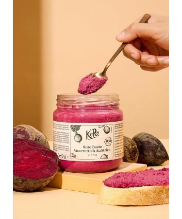 KoRo - Tartinade de betteraves au raifort bio 380 g - base de graines de tournesol - 40% de teneur en l gumes - vegan - Buy Online on GoSupps.com