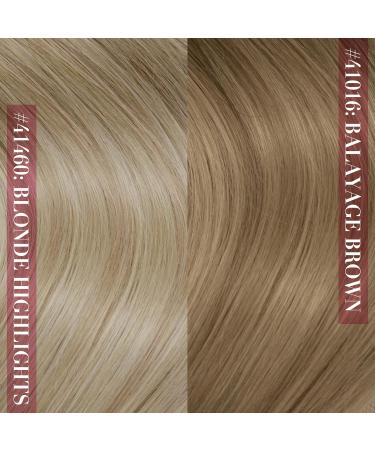 Youngsee Real Hair Extensions Clip - 50cm Balayage Clip-Ins | Brown & Blonde Real Hair 7PCs - Buy Online on GoSupps.com
