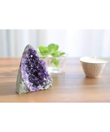 Deep Purple Amethyst Crystal Rock 0.5-1 lb Raw Cluster Uruguay Quartz Geode - Premium Grade Amethyst - Buy Online on GoSupps.com