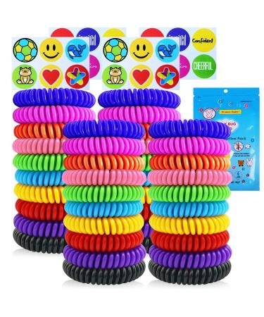 40 Pack Mosquito Repellent Bracelets, Individually Wrapped DEET-Free Insect & Bug Repellent Wrist Bands for Kids & Adults Outdoor Camping Fishing Traveling - Buy Online on GoSupps.com
