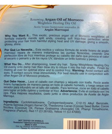 Buy Organix 2-4fl OZ Renewing Argan Oil of Morocco - 8FL OZ | International Shipping Available - Buy Online on GoSupps.com