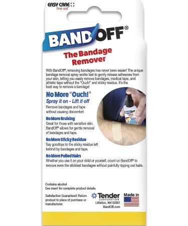 BandOff Bandage Remover 1.25 oz - Pain-Free Solution to Easily Remove Bandages - Buy Online on GoSupps.com
