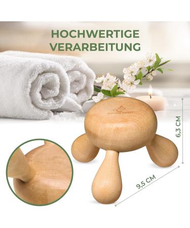 Ergo Massage Device - Cherry Wood Oilproof | Back Neck Arms & Legs Relaxation | Top Hygiene & Quality | International Shipping Available - Buy Online on GoSupps.com