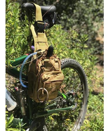 JupiterGear Tactical Military Sling Backpack - Khaki | Adjustable Strap | Outdoor Daypack Backpack - Buy Online on GoSupps.com