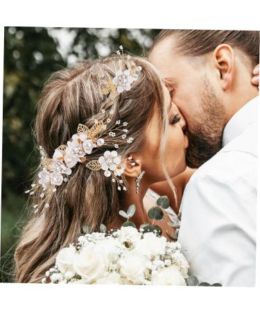 Beavorty 1 Set Comb Set Flower Bridal Combs Women Flower Hairpins Hair Side Combs Hair Flowers Combs for Holding Hair Back Bridal Headpiece Floral Hairpins Rhinestone Hair Pins White Pearl - Buy Online on GoSupps.com