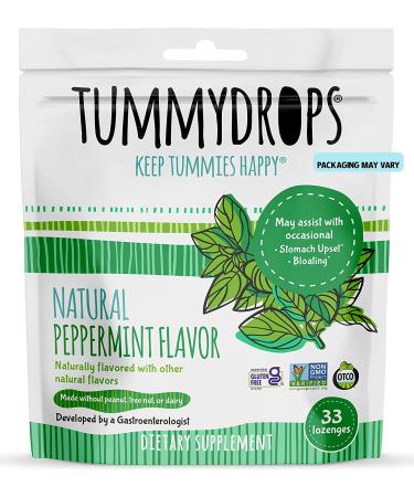 Tummydrops Natural Peppermint 33 Lozenges