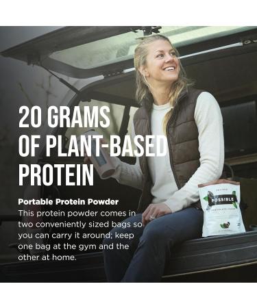 Protein Powder Chocolate Cacao - 20g of Vegan Plant-Based Protein Mix - Non-GMO Non-Dairy Gluten-Free - 3.5g of BCAAs - 9 Essential Amino Acids - 30-Day Supply - 2 Bag 30 Servings Chocolate Cacao 1.25 Pound (Pack of 2) - Buy Online on GoSupps.com