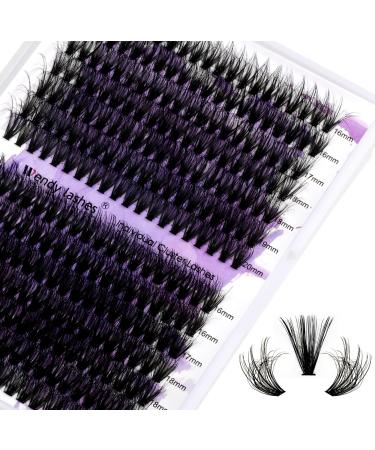 Individual eyelashes Individual eyelashes 3D effect 40p/50p DIY cluster eyelashes d Curl Mix 16-20mm Fluffy single cluster eyelashes eyelashes for eyelash extensions at home (40p+50p-07-D mix16-20) RR-16-20mm cluster 3D lash-40d+50d-0.07d