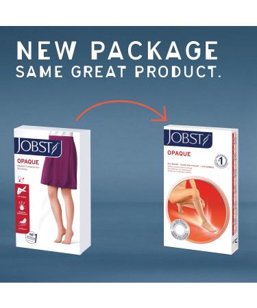 JOBST Opaque Knee High Compression Stockings 20-30 mmHg - Open Toe Medium - Natural | International Shipping Available - Buy Online on GoSupps.com