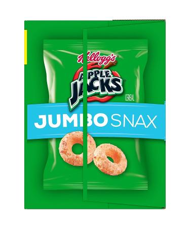 Kellogg's Apple Jacks Jumbo Snax Cereal Snacks - 5.4oz Box (12 Pouches) for Kids Gaming & Lunch Boxes - Buy Online on GoSupps.com