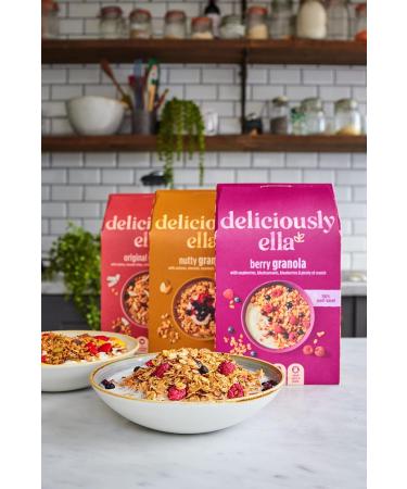 Deliciously Ella - Granola & Muesli Gluten-Free Vegan Friendly Healthy Breakfast (6 boxes) (Nutty Granola) - Buy Online on GoSupps.com