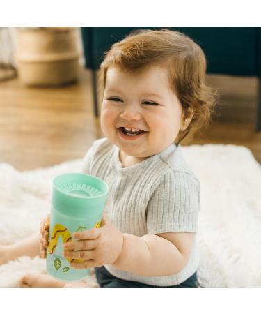 Dr. Brown's Milestones Cheers 360 Training Sippy Cups 2-Pack, Blue & Green Animals, 10oz, BPA-Free - for Babies and Toddlers 9m - Buy Online on GoSupps.com