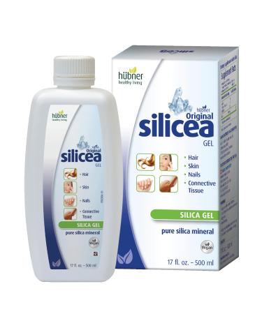 Hubner Original Silicea Gel 17 fl oz / 500 ml for Hair Skin Nails and Connective Tissue Pure Colloidal Silica Gel Formula No Additives or Preservatives 17 Fl Oz (Pack of 1)