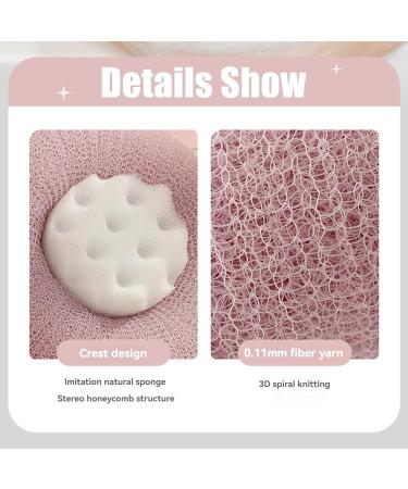 Super Soft Sunflower Bath Ball - Exfoliating Suction Cup Sponge for Shower | Blue & Pink Mesh Pouf - Buy Online on GoSupps.com