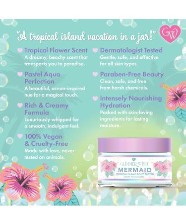 Glimmer Wish Mermaid Body Care Bundle Shimmering Body Wash & Whipped Body Butter | Ocean Breeze Scent | Vegan Cruelty-Free Sulfate-Free Dermatologist Tested - Buy Online on GoSupps.com