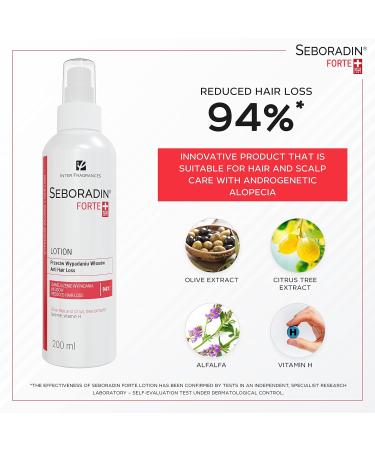 Seboradin Hair Loss Lotion for Men & Women - 200ml | Natural Extracts Vitamins and Scalp Care for Hair Growth - Buy Online on GoSupps.com