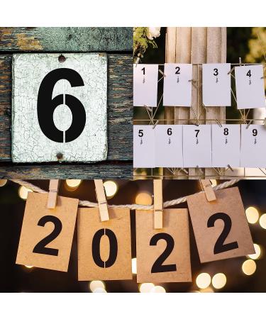 4 Inch Plastic Number Stencils Set - Reusable Digital Templates for Address, Cake, and Painting - Buy Online on GoSupps.com