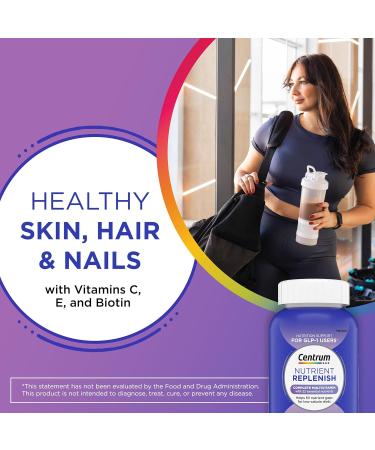 Centrum Nutrient Replenish GLP-1 Nutrition Support Multivitamin for Whole Body Health and Appearance - 180 Tablets 6 Month Supply - Buy Online on GoSupps.com