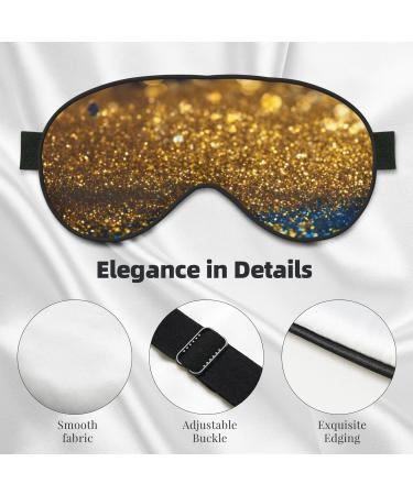 Glitter Pattern Print Sleep Eye Mask | Soft Eye Cover for Travel & Naps | Ideal for Men & Women - Buy Online on GoSupps.com