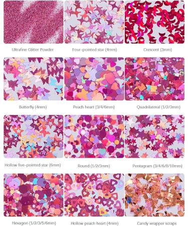 Holographic Chunky Glitter Mix Multi Flakes for Face Body Nails & Crafts | Perfect for Festivals Halloween & DIY Projects - Buy Online on GoSupps.com