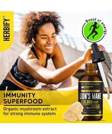 Lions Mane Tincture for Memory, Focus & Clarity - Natural Immune Support - Vegan & Organic - 4 Fl Oz - Buy Online on GoSupps.com