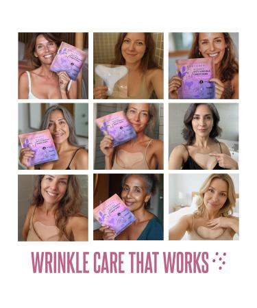 CLEVERFY Silicone Chest Anti Wrinkle Patches for D collet - 4-Pack of T-Shape Reusable Wrinkle Pads 4-Pack T-Shape - Buy Online on GoSupps.com