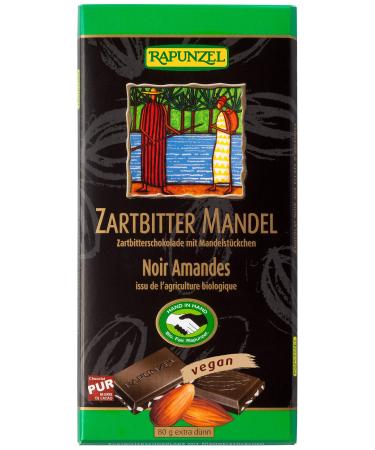 Rapunzel Dark Chocolate Almonds 80 g