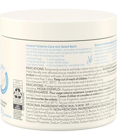 Aveeno Lotions Eczema Care Anti-Itch Balm Eczema Treatment Cream With Colloidal Oatmeal Pack of 3 (933g Total) White Packaging May Vary - Buy Online on GoSupps.com