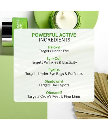 goPure Advanced Repair Eye Cream - Powerful Anti-Wrinkle & Dark Circle Treatment for Brighter-Looking Eyes - Buy Online on GoSupps.com
