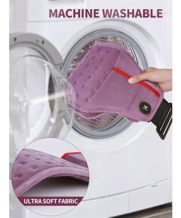 Vofuoti Cordless Heating Pad - Portable Heated Pad with 3 Heat Settings for Back & Abdomen - Ideal for Men & Women - Purple - International Shipping Available - Buy Online on GoSupps.com