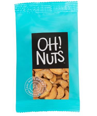 Oh! Nuts Roasted Salted Cashews Snack Packs - All Natural Keto Snack for Office, Travel, School & Hiking - Box of 12 Individual Bags - Buy Online on GoSupps.com