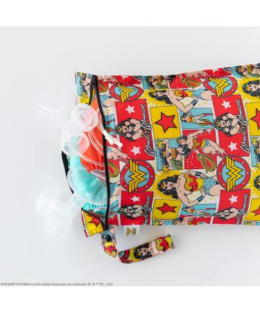 Bumkins Waterproof Wet Bag 12x14 | Washable & Reusable | Travel, Beach, Pool, Stroller | Diapers, Gym Clothes | DC Comics Wonder Woman - Buy Online on GoSupps.com