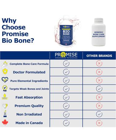 Promise Bio Bone 600ml - Complete Bone Care Formula- Strong Bones and Teeth- Liquid Collagen Calcium Magnesium Vitamin D3 Zinc Boron Silicon- Bone Support Supplement -Tropical Berry Flavor - Buy Online on GoSupps.com