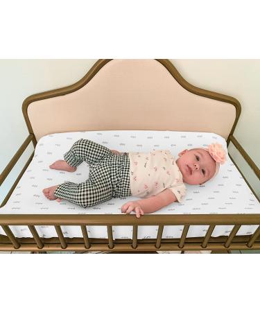 Premium Cotton Baby Changing Pad Cover 4 Pack - Grey and White - Machine Washable - Boy or Girl - Diaper Changing Pad Sheets - Buy Online on GoSupps.com