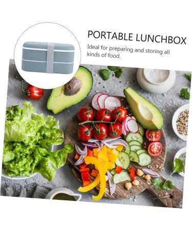 Alipis 1 Set Double Layer and Double Layer Lunchbox Microwave Containers Picnic Container Lunch Box Office HG2P442VA135653 Green 15.5X8.5CM - Buy Online on GoSupps.com
