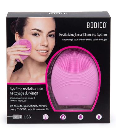 Bodico Revitalizing Waterproof Silicone Sonic Facial Cleansing Brush 6.69 X 7.09 inches Pink 1 Count - Buy Online on GoSupps.com