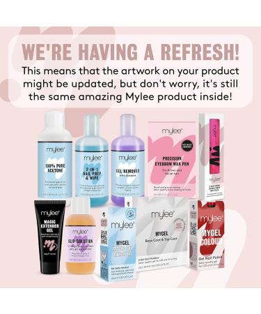 Mylee 100% Pure Acetone Gel Nail Polish Remover for UV/LED Gel Soak Off Removes All Types of Nail Polish Gel Polish Acrylic Gels Nail Tip & Glue (2x 300ml) 300 ml (Pack of 2) - Buy Online on GoSupps.com