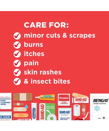 Johnson & Johnson Portable Emergency First Aid Kit - 160 Piece Set - Buy Online on GoSupps.com