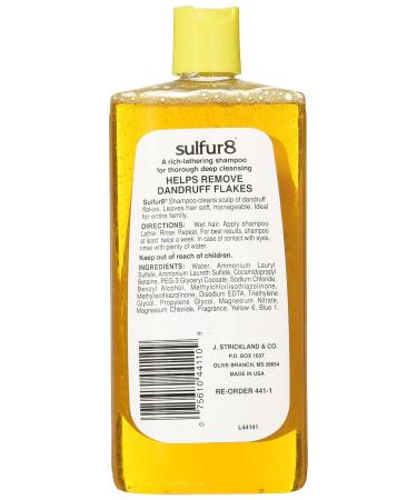 Sulfur 8 Medicated Shampoo 11.5 oz - Treat Scalp Conditions & Dandruff - Buy Online on GoSupps.com