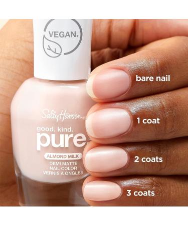 Sally Hansen Good.Kind.Pure Demi Matte Vegan Nail Color - Almond Milk 0.33 fl oz - Buy Online on GoSupps.com